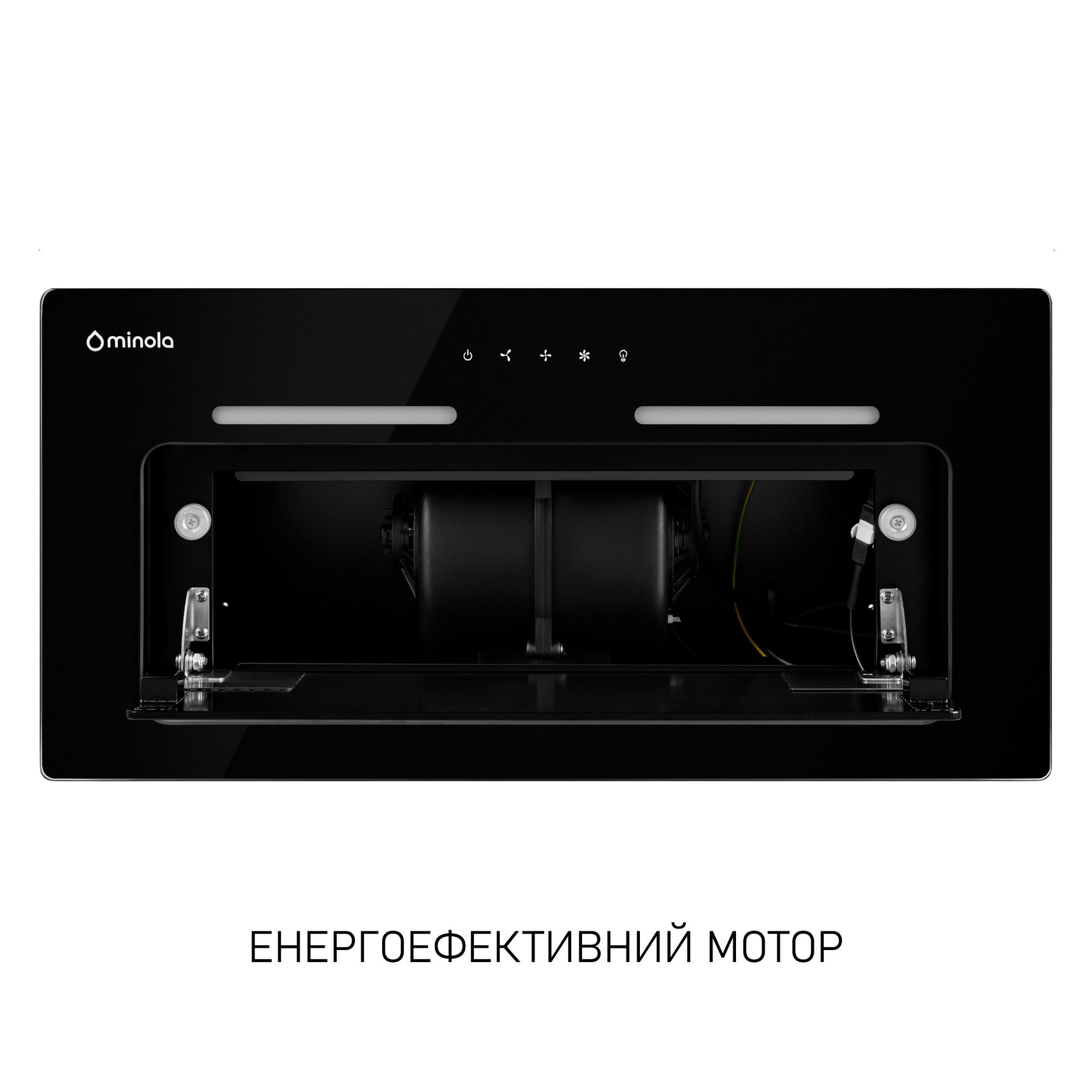 Витяжка повновбудована MINOLA HBI 6473 BL GLASS 800 LED Line - фото 4