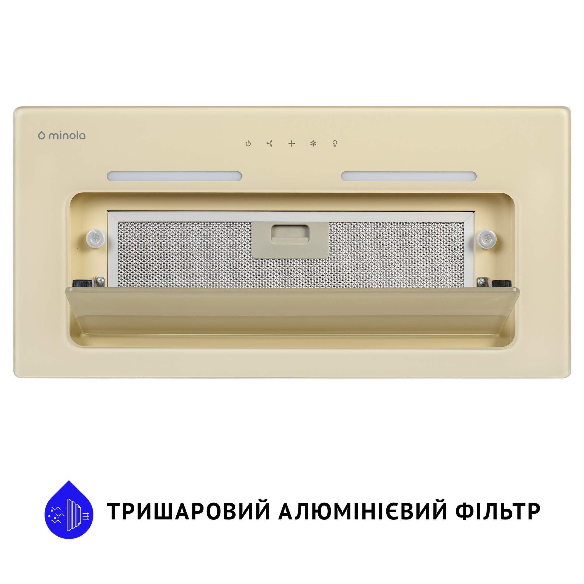 Витяжка повновбудована MINOLA HBI 6873 IV GLASS 1200 LED Line - фото 4