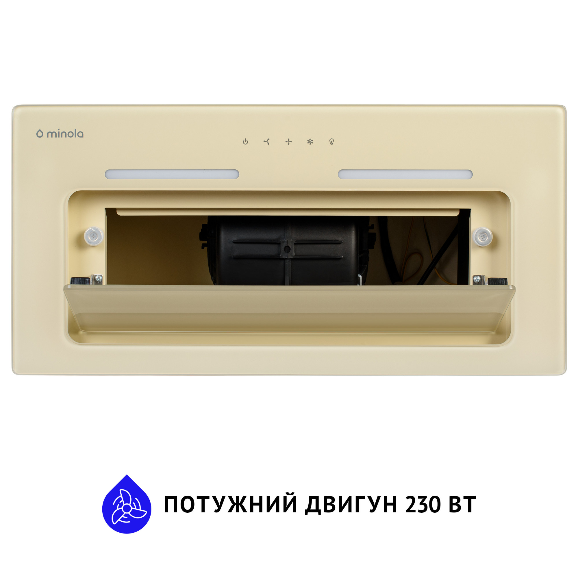 Витяжка повновбудована MINOLA HBI 6873 IV GLASS 1200 LED Line - фото 5