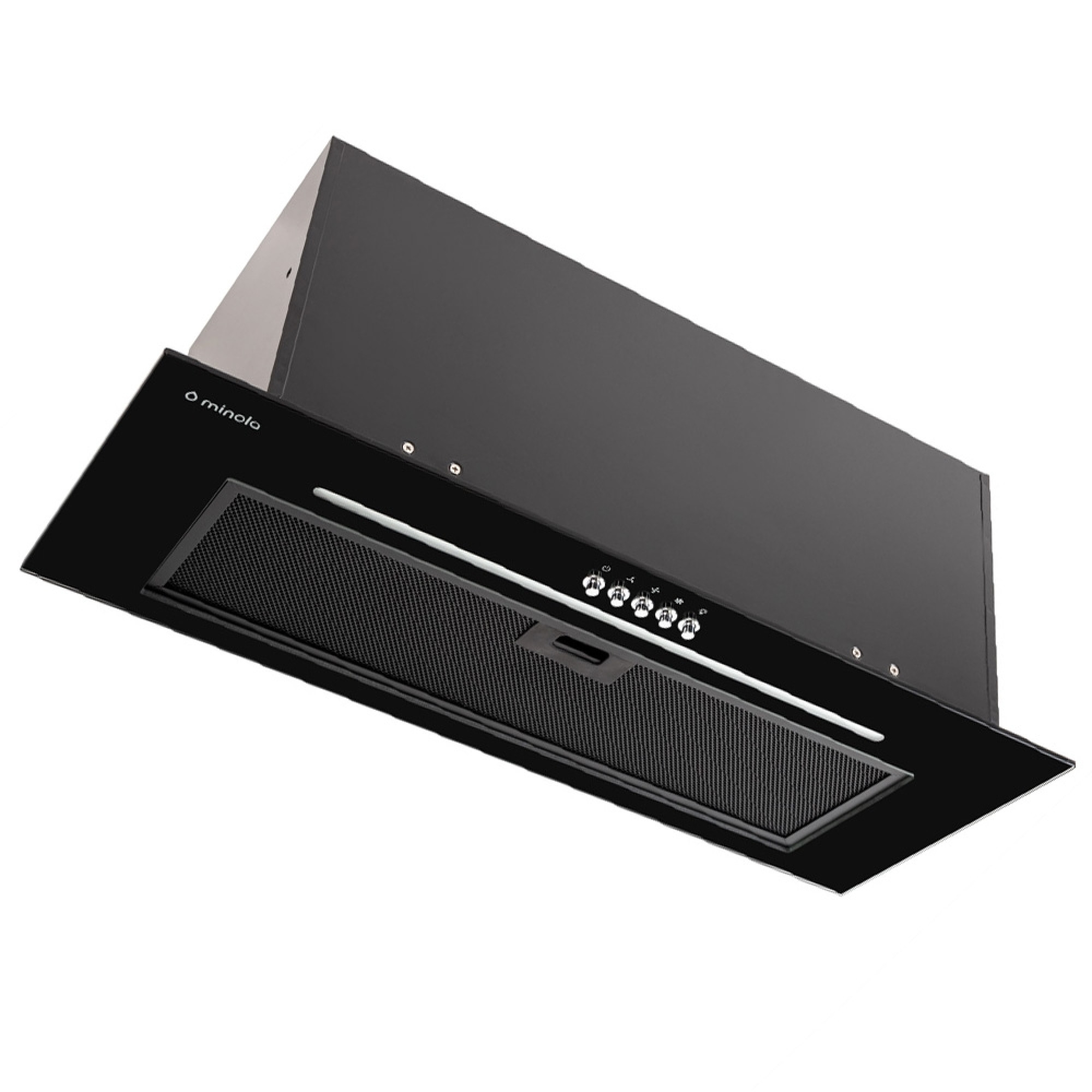 Вытяжка полновстраиваемая MINOLA HBI 7664 BL GLASS 1000 LED Line (Цвет Черный), Атикул 5902767905701 |  купить на AQUILA.UA - фото 1