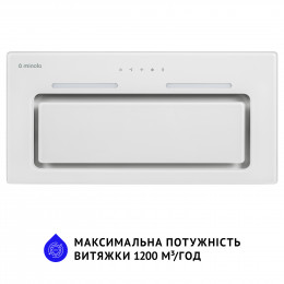 Половстраиваемая вытяжка MINOLA HBI 6873 WH GLASS 1200 LED Line