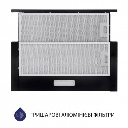 Вытяжка телескопическая MINOLA HTLS 6734 BL 1100 LED GLASS