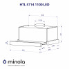Витяжка телескопічна Minola HTL 5714 WH 1100 LED (Польща)- № 12
