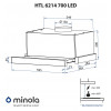 Вытяжка телескопическая MINOLA HTL 6214 I 700 LED (Цвет Нержавеющая сталь) - № 14 Вытяжка телескопическая MINOLA HTL 6214 I 700 LED (Польша)- № 14