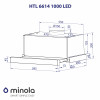 Вытяжка телескопическая MINOLA HTL 6614 BLF 1000 LED (Польша)- № 12
