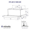 Вытяжка телескопическая MINOLA HTL 6614 I 1000 LED (Польша)- № 9
