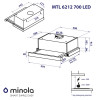 Вытяжка телескопическая MINOLA MTL 6212 GR 700 LED (Польша)- № 13