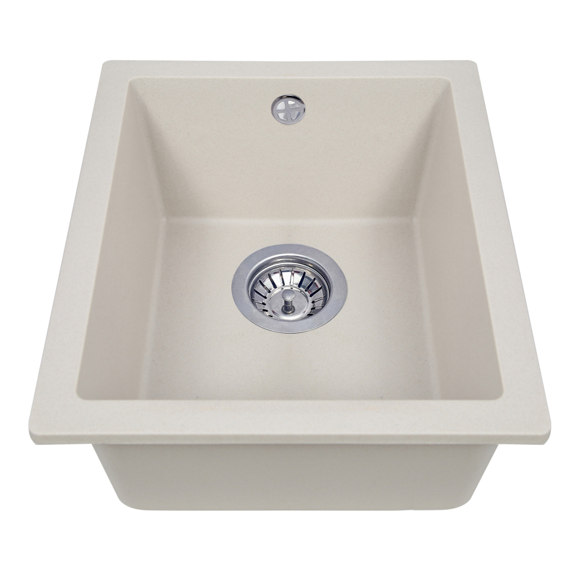 Мойка кухонная гранитная PERFELLI ESTO PGE 10-38 LIGHT BEIGE - фото 2