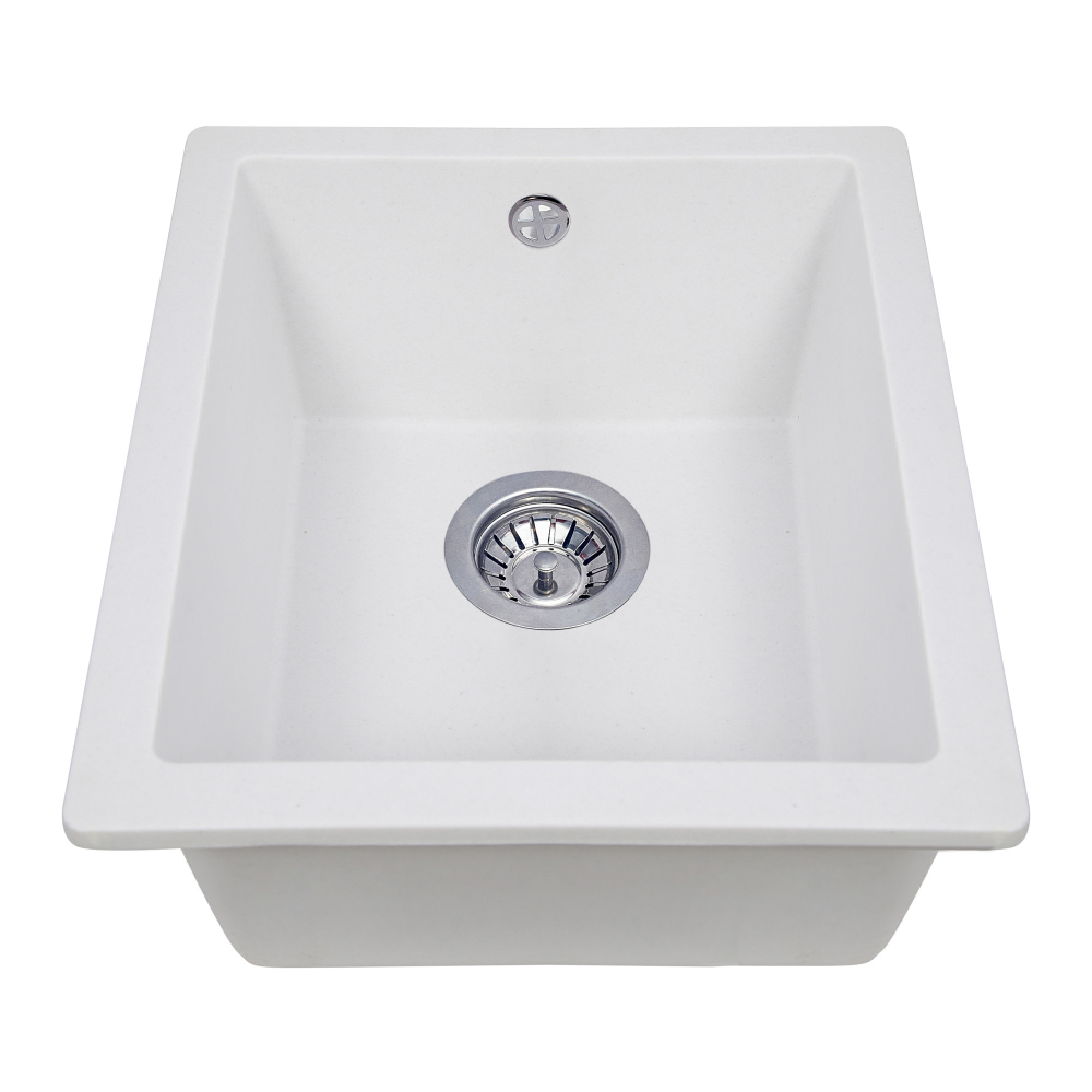 Мойка кухонная гранитная PERFELLI ESTO PGE 10-38 WHITE - фото 2