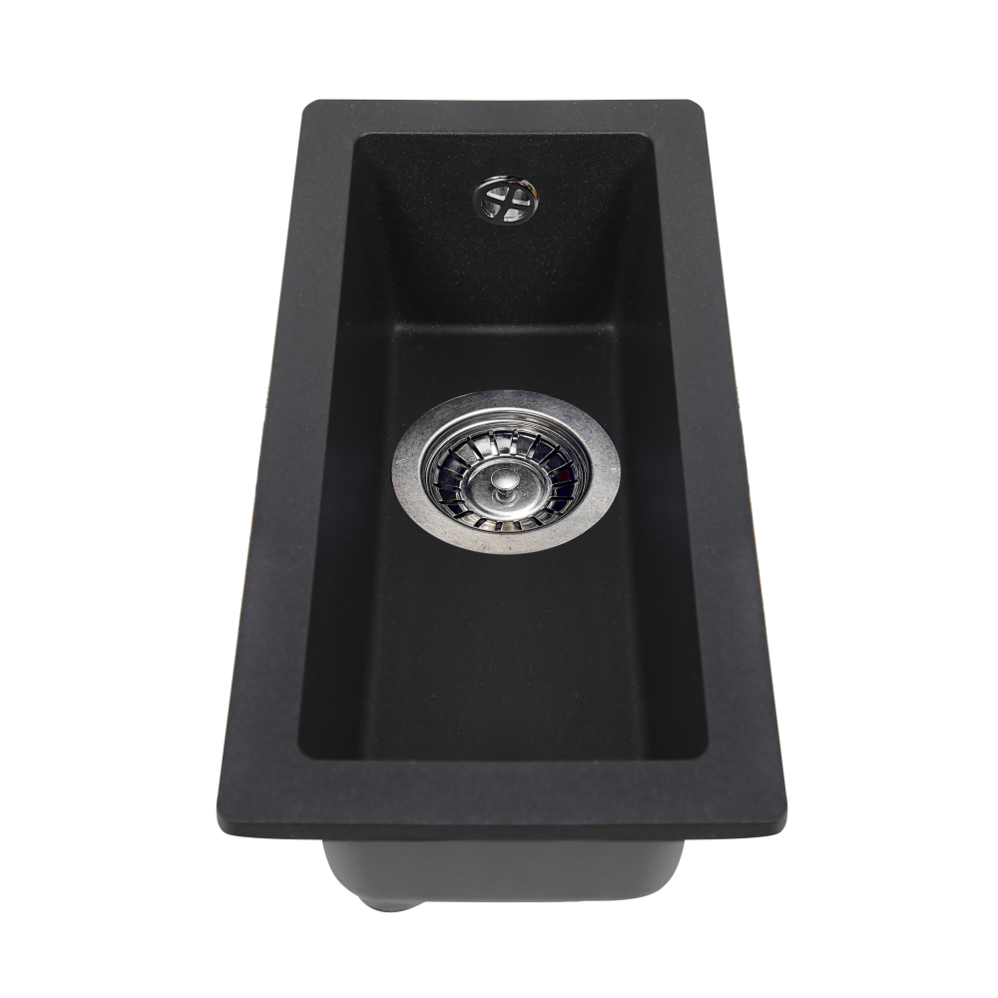 Мойка кухонная гранитная PERFELLI ESTO PGE 101-22 BLACK METALLIC - фото 2
