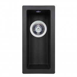 Мийка кухонна гранітна Perfelli ESTO PGE 101-22 BLACK METALLIC