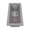 Мойка кухонная гранитная PERFELLI ESTO PGE 101-22 GREY METALLIC (Италия)- № 2
