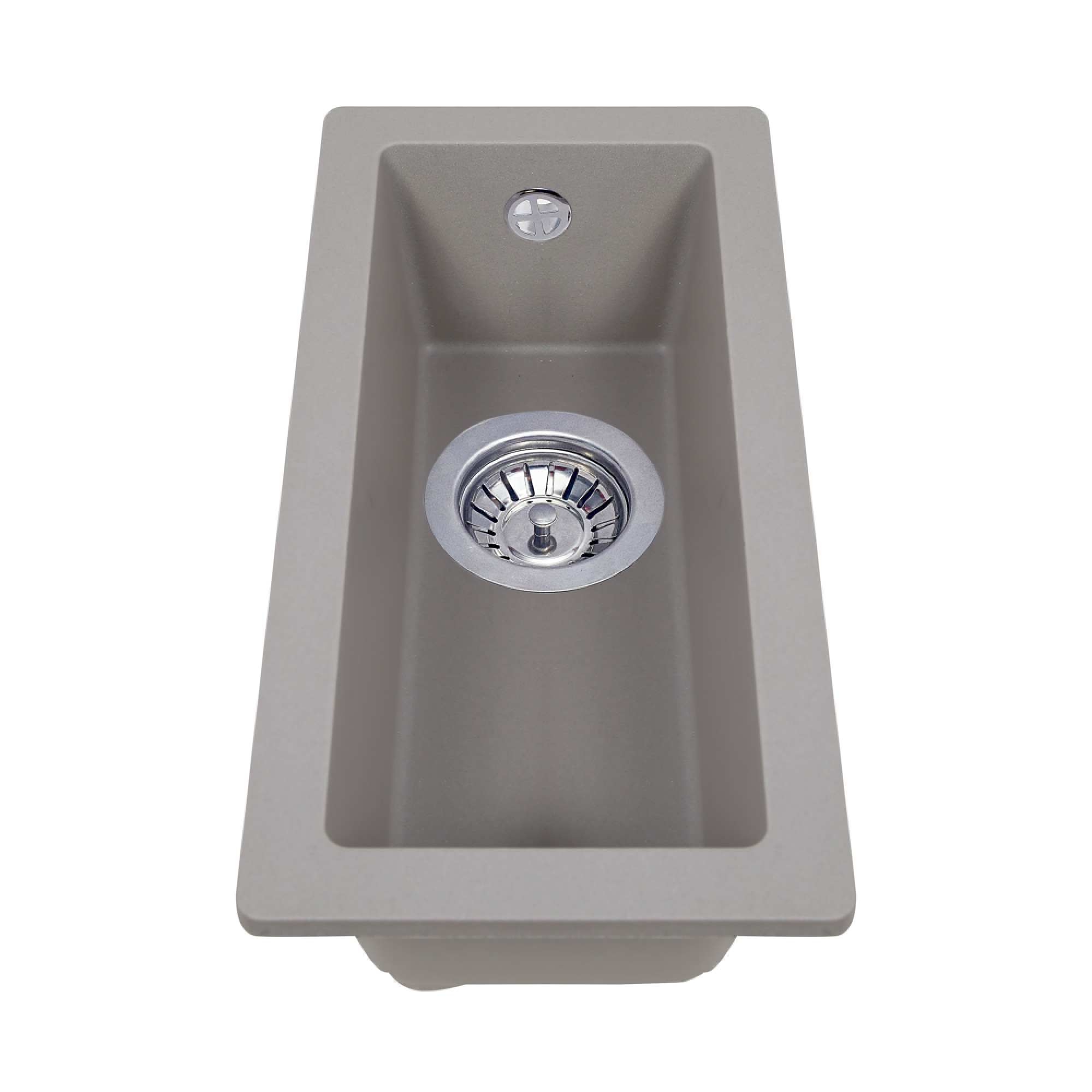 Мойка кухонная гранитная PERFELLI ESTO PGE 101-22 GREY METALLIC - фото 2