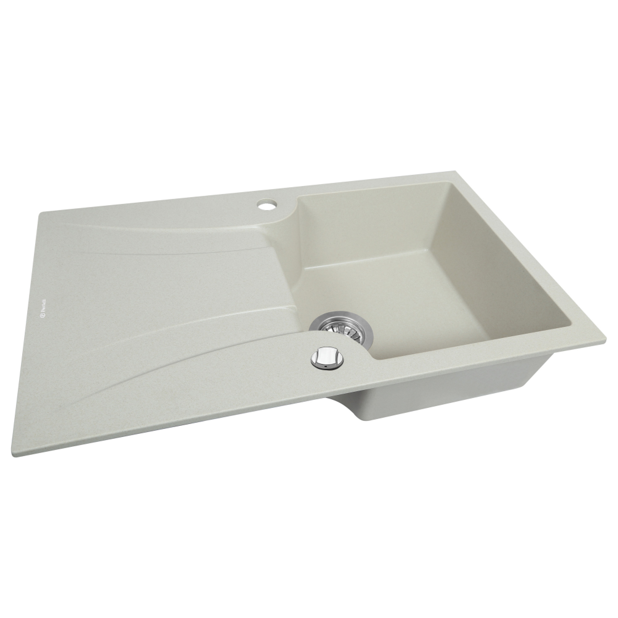 Мойка кухонная гранитная PERFELLI FELICINETTO PGF 114-78 LIGHT BEIGE - фото 2