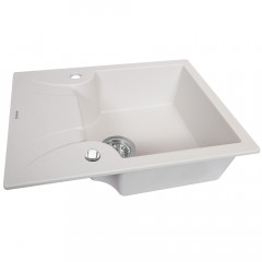 Мойка кухонная гранитная Perfelli FELICITA PGF 134-60 WHITE