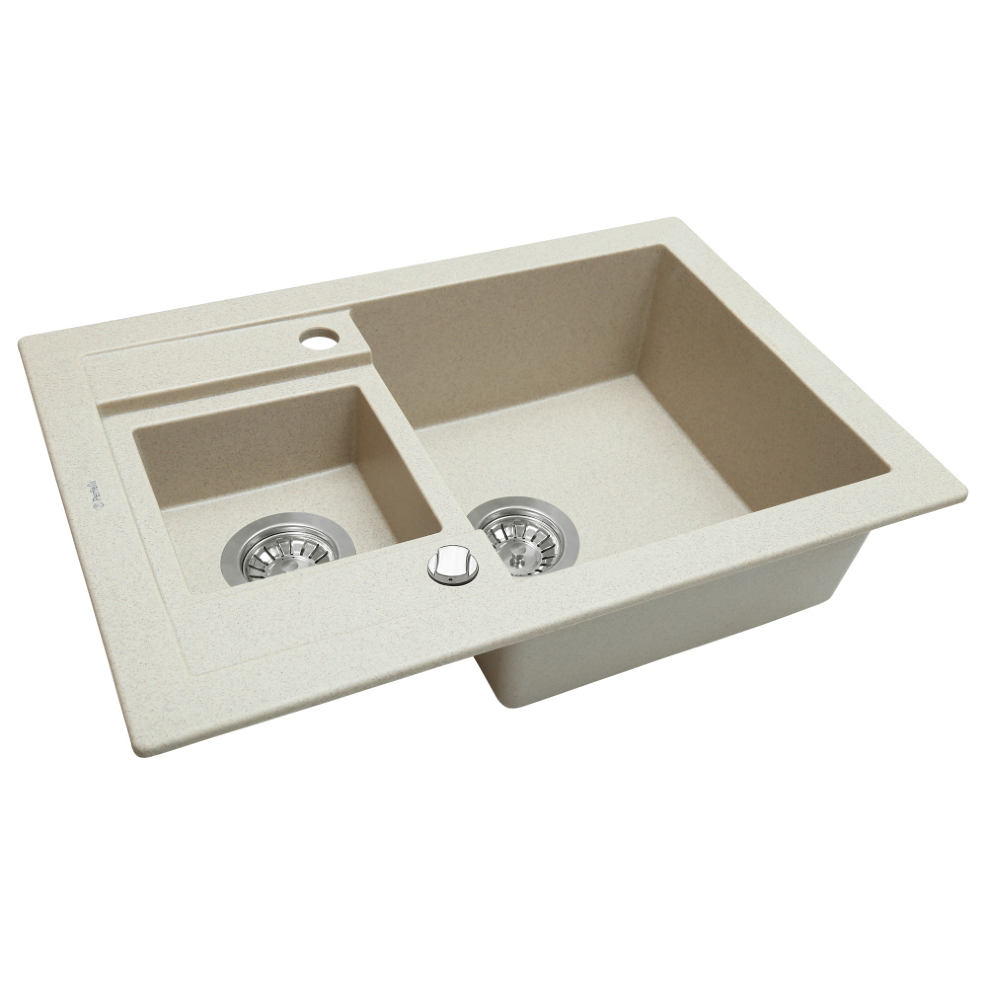 Мийка кухонна гранітна PERFELLI GRANZE PGG 506-67 LIGHT BEIGE - фото 2