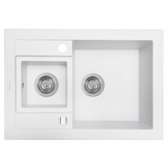 Мойка кухонная гранитная Perfelli GRANZE PGG 506-67 WHITE