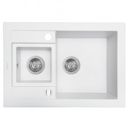 Мойка кухонная гранитная Perfelli GRANZE PGG 506-67 WHITE