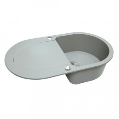 Мойка кухонная гранитная Perfelli IZETTA OGI 1141-78 GREY METALLIC