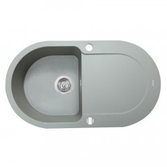 Мойка кухонная гранитная Perfelli IZETTA OGI 1141-78 GREY METALLIC