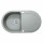 Мойка кухонная гранитная Perfelli IZETTA OGI 1141-78 GREY METALLIC
