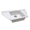 Мийка кухонна гранітна PERFELLI MAJESTIC TGM 125-96  WHITE (Італія)- № 2