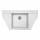Мийка кухонна гранітна Perfelli MAJESTIC TGM 125-96 WHITE