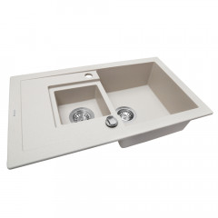 Мойка кухонная гранитная Perfelli PIERRA PGP 536-78 LIGHT BEIGE