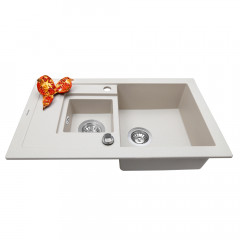 Мойка кухонная гранитная Perfelli PIERRA PGP 536-78 LIGHT BEIGE
