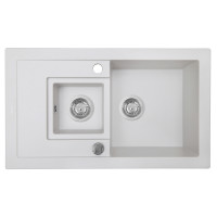 Мийка кухонна гранітна Perfelli PIERRA PGP 536-78 WHITE