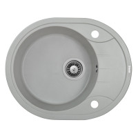 Мийка кухонна гранітна Perfelli PRIMO OGP 1351-58 GREY METALLIC