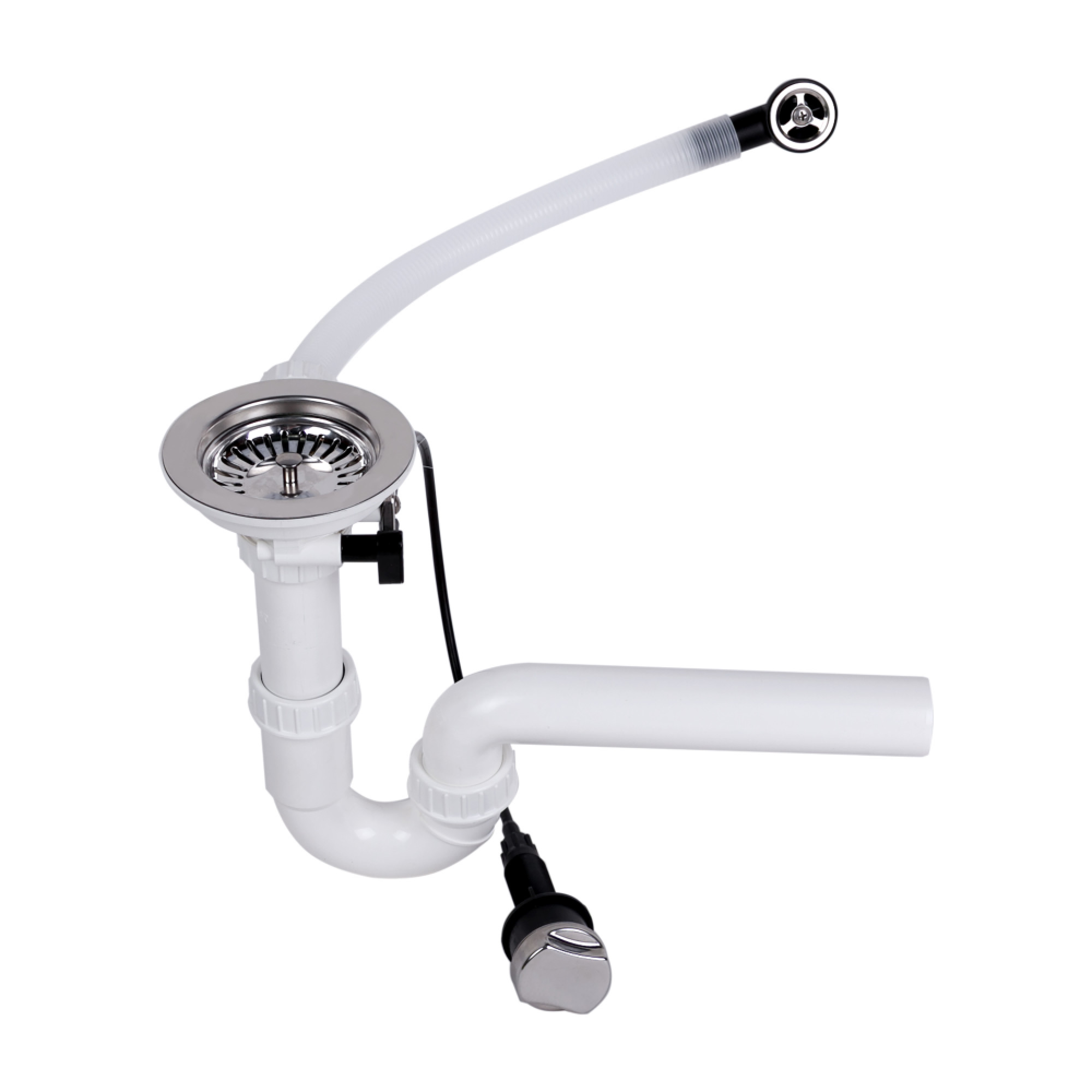Мойка кухонная гранитная PERFELLI RIVIERA PGR 114-86 WHITE - фото 4
