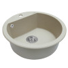 Мойка кухонная гранитная PERFELLI SONNO RGS 105-51 SAND (Италия)- № 2