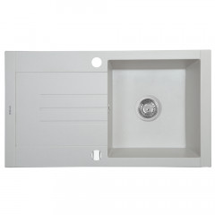 Мойка кухонная гранитная Perfelli TINETTO PGT 114-76 WHITE