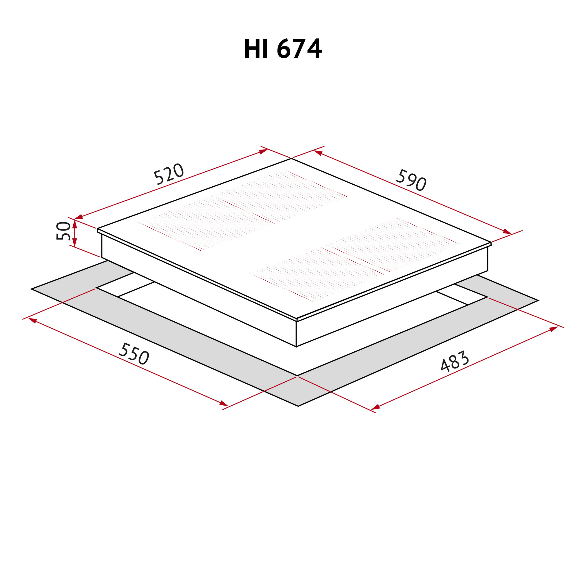 Поверхня індукційна Perfelli HI 674 GR - фото 14