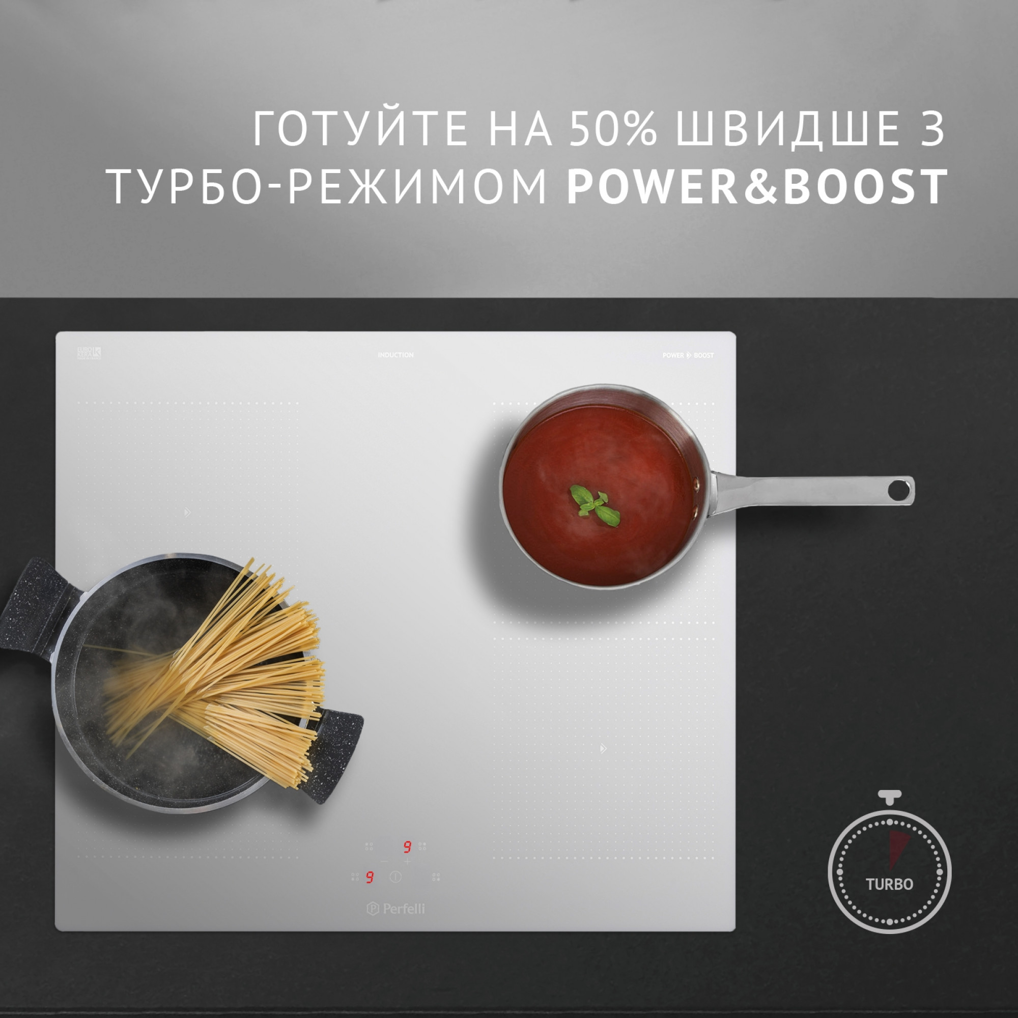 Поверхня індукційна Perfelli HI 674 WH - фото 5