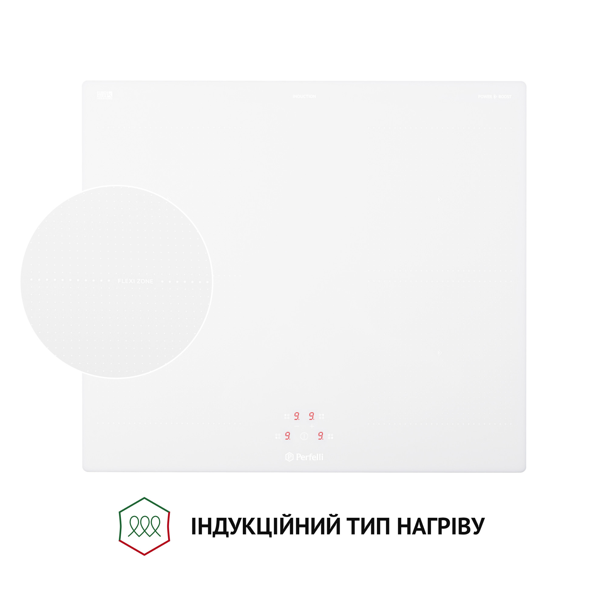 Поверхня індукційна Perfelli HI 674 WH - фото 7