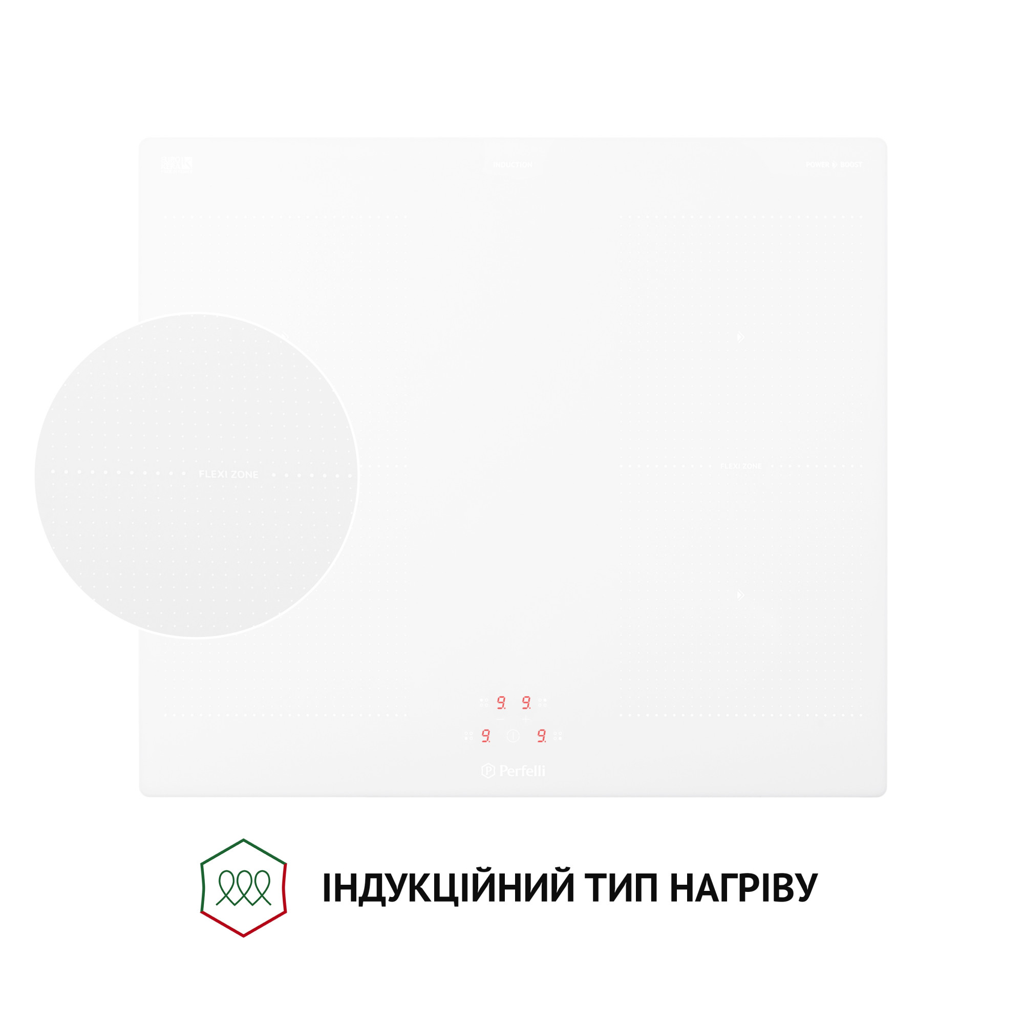 Поверхня індукційна Perfelli HI 684 WH - фото 7