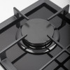 Поверхность газовая Domino на стекле PERFELLI HGG 31424 BL (Цвет Черный) - № 6 Поверхность газовая Domino на стекле PERFELLI HGG 31424 BL (Италия)- № 6