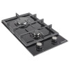 Поверхность газовая Domino на стекле PERFELLI HGG 31424 BL (Цвет Черный) - № 4 Поверхность газовая Domino на стекле PERFELLI HGG 31424 BL (Италия)- № 4