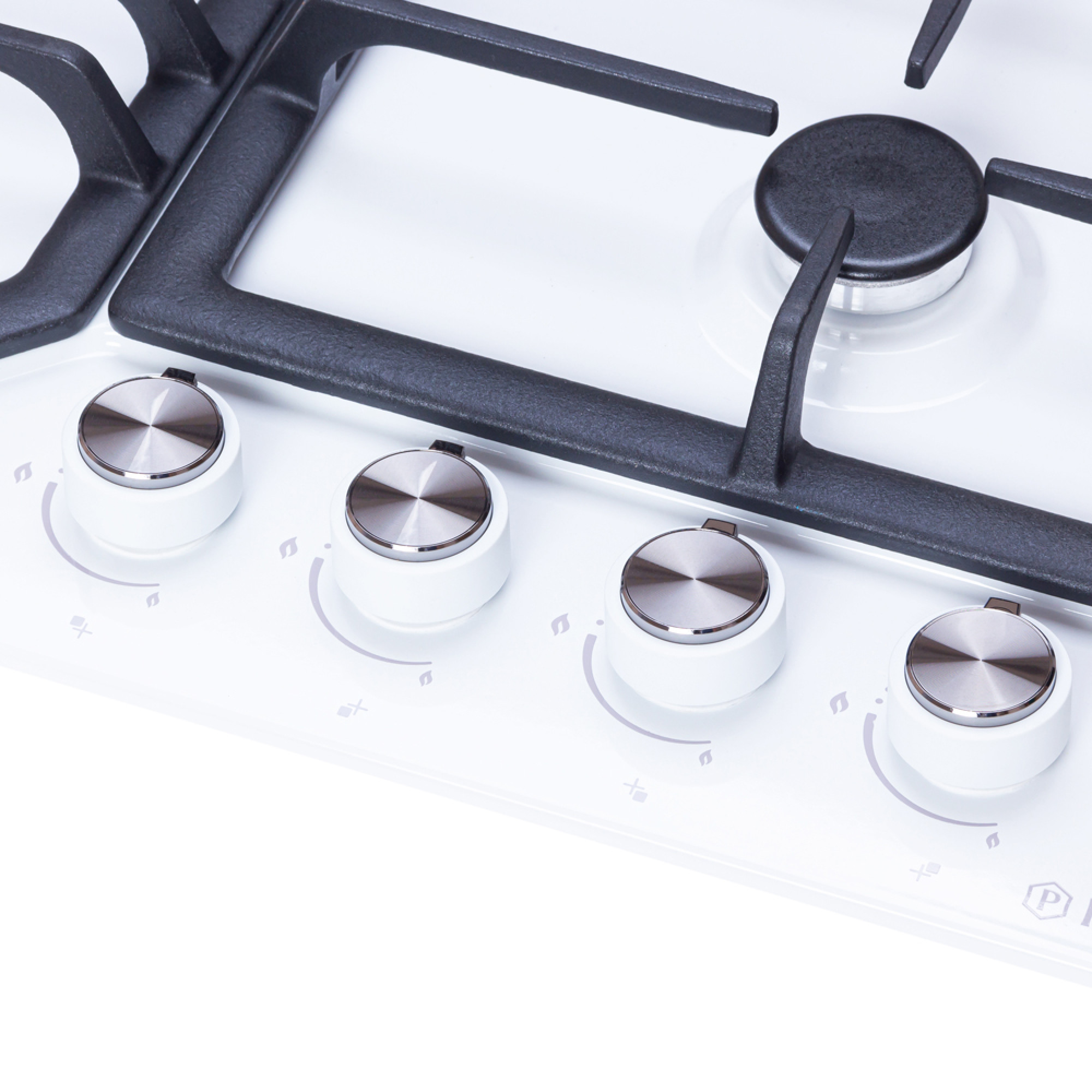 Поверхность газовая на металле PERFELLI HGM 61624 WH (Цвет Белый) - фото 4 Поверхность газовая на металле PERFELLI HGM 61624 WH - фото 4