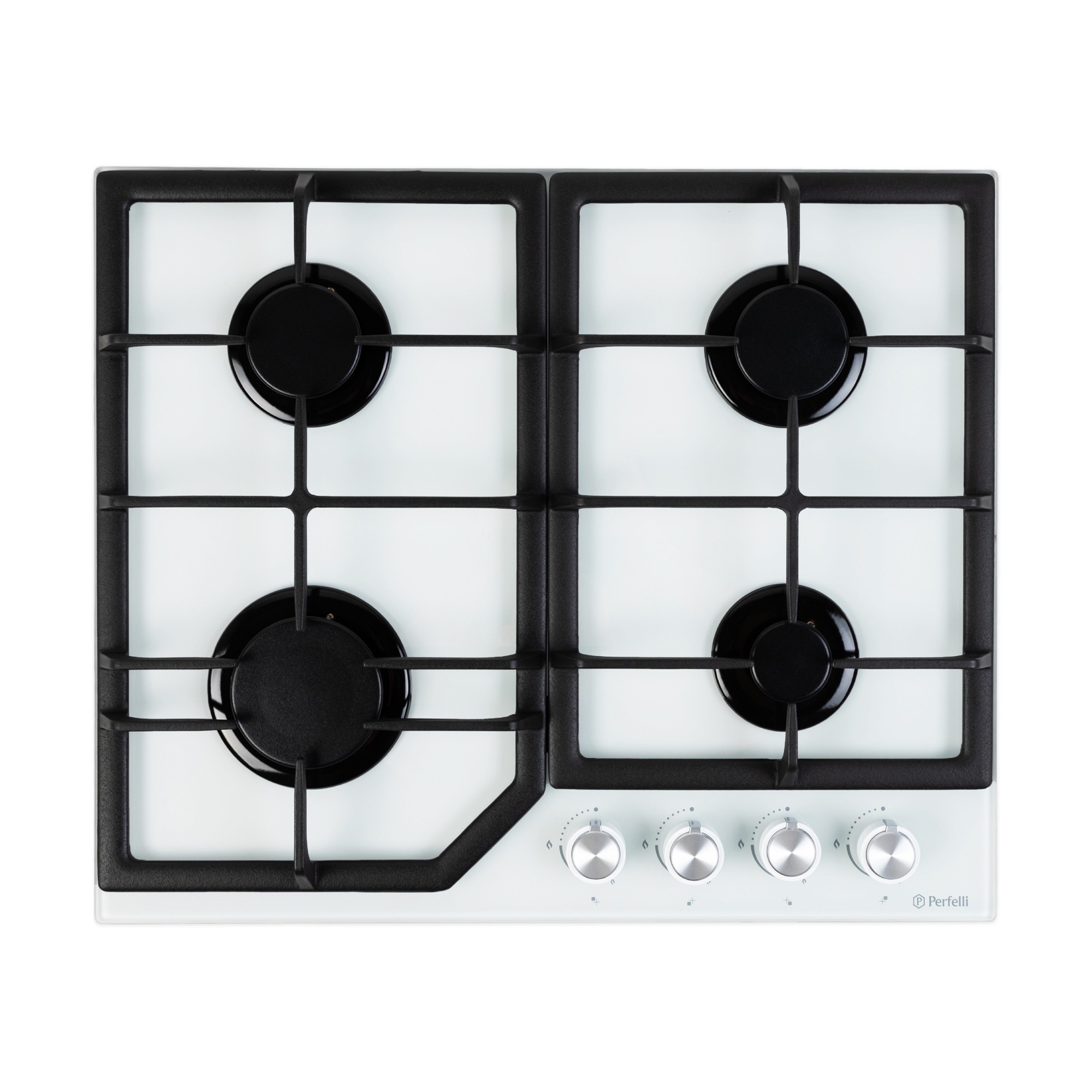 Поверхня газова на склі Perfelli HGG 61424 WH (Колір Білий), Атикул 5902767159142 | Знижка купить на AQUILA.UA - фото 1