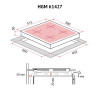 Варильна поверхня на металі Perfelli HGM 61427 WH (Італія)- № 8