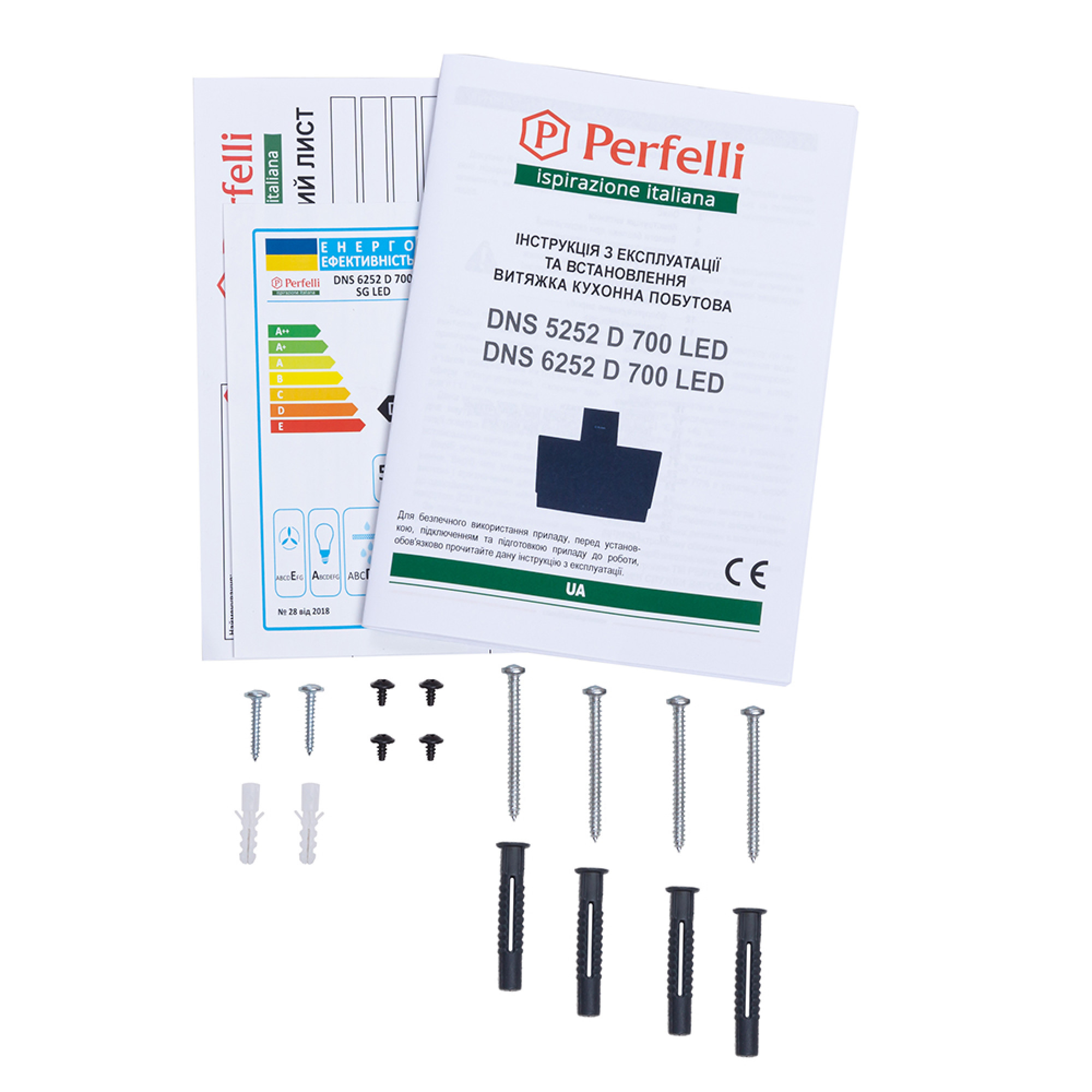 Вытяжка декоративная наклонная PERFELLI DNS 6252 D 700 SG LED - фото 16