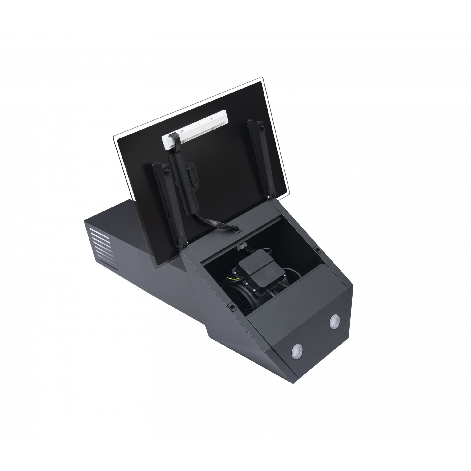 Витяжка декоративна похила PERFELLI DNS 6272 D 700 BL LED (Колір Чорний) - фото 8 Витяжка декоративна похила PERFELLI DNS 6272 D 700 BL LED - фото 8