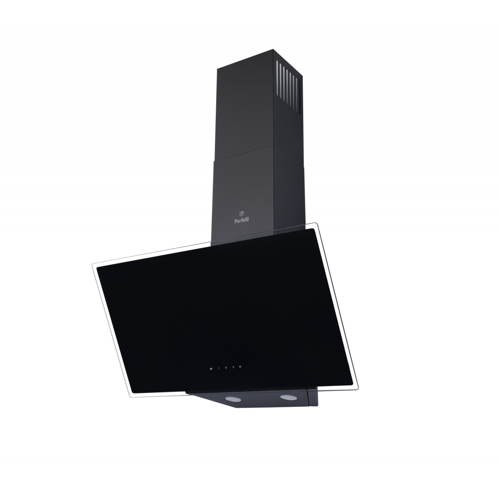 Витяжка декоративна похила PERFELLI DNS 6272 D 700 BL LED (Колір Чорний) - фото 3 Витяжка декоративна похила PERFELLI DNS 6272 D 700 BL LED - фото 3