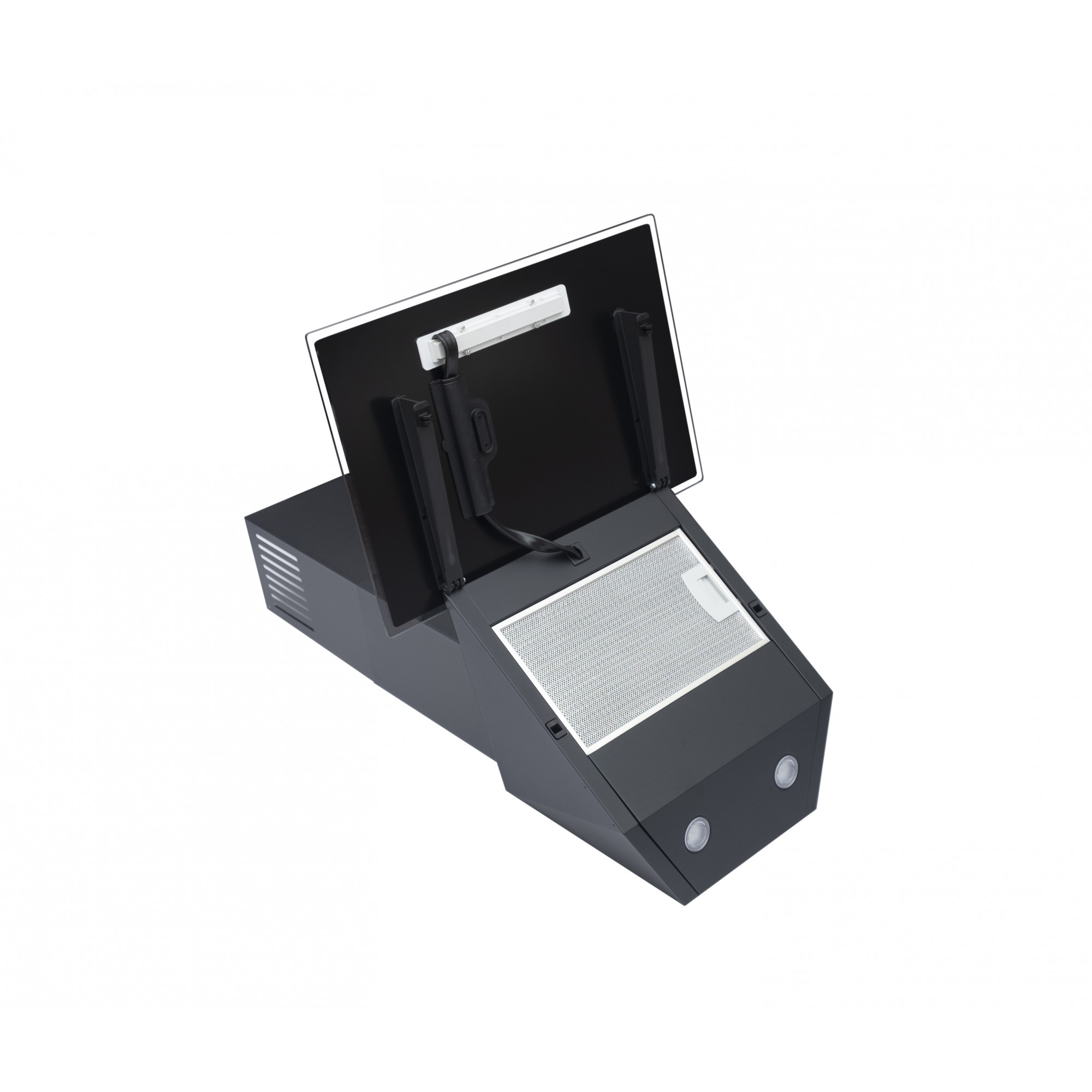 Витяжка декоративна похила PERFELLI DNS 6272 D 700 BL LED (Колір Чорний) - фото 7 Витяжка декоративна похила PERFELLI DNS 6272 D 700 BL LED - фото 7