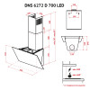 Вытяжка декоративная наклонная PERFELLI DNS 6272 D 700 SG LED (Италия)- № 16