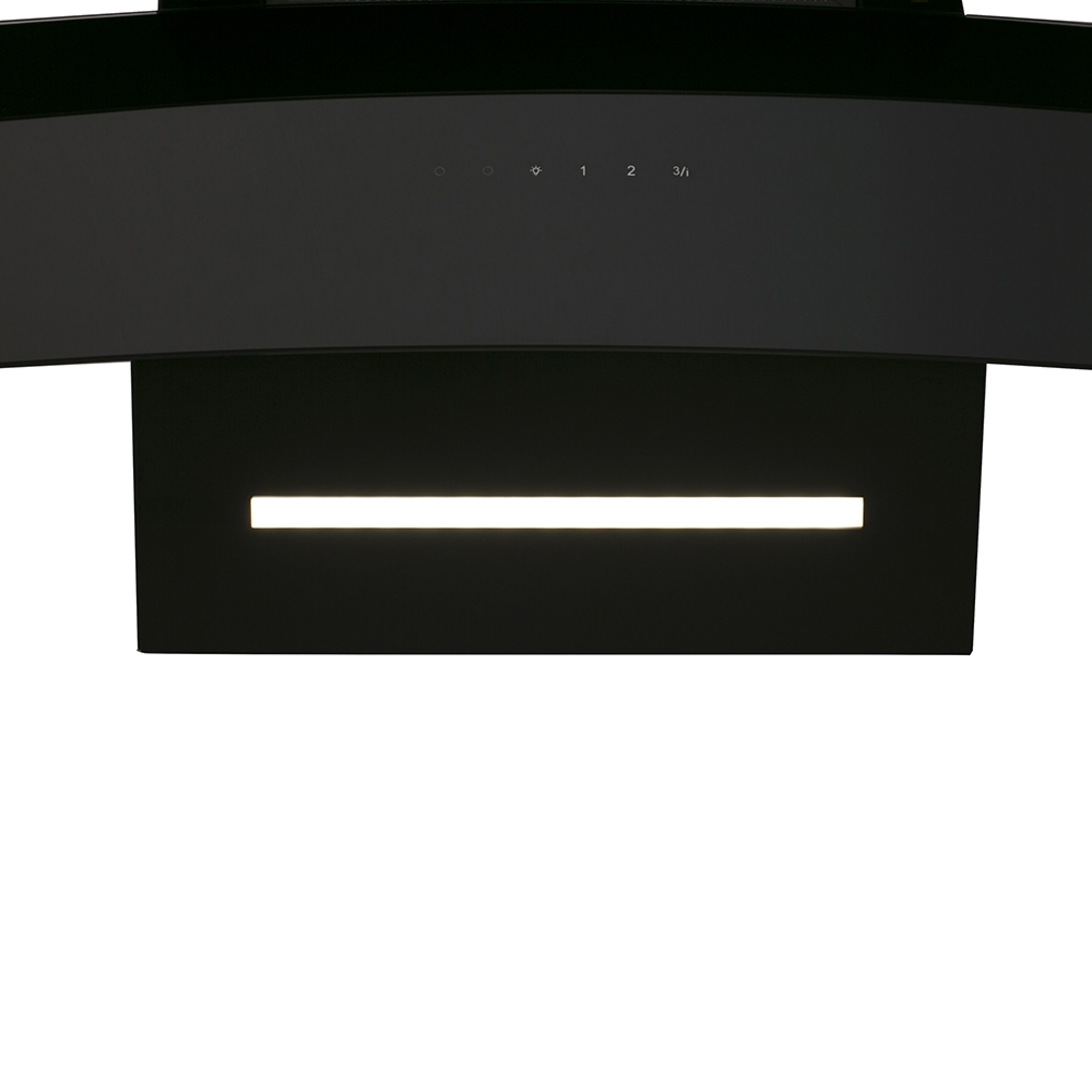 Вытяжка декоративная наклонная PERFELLI DNS 6363 B 750 BL LED Strip - фото 4