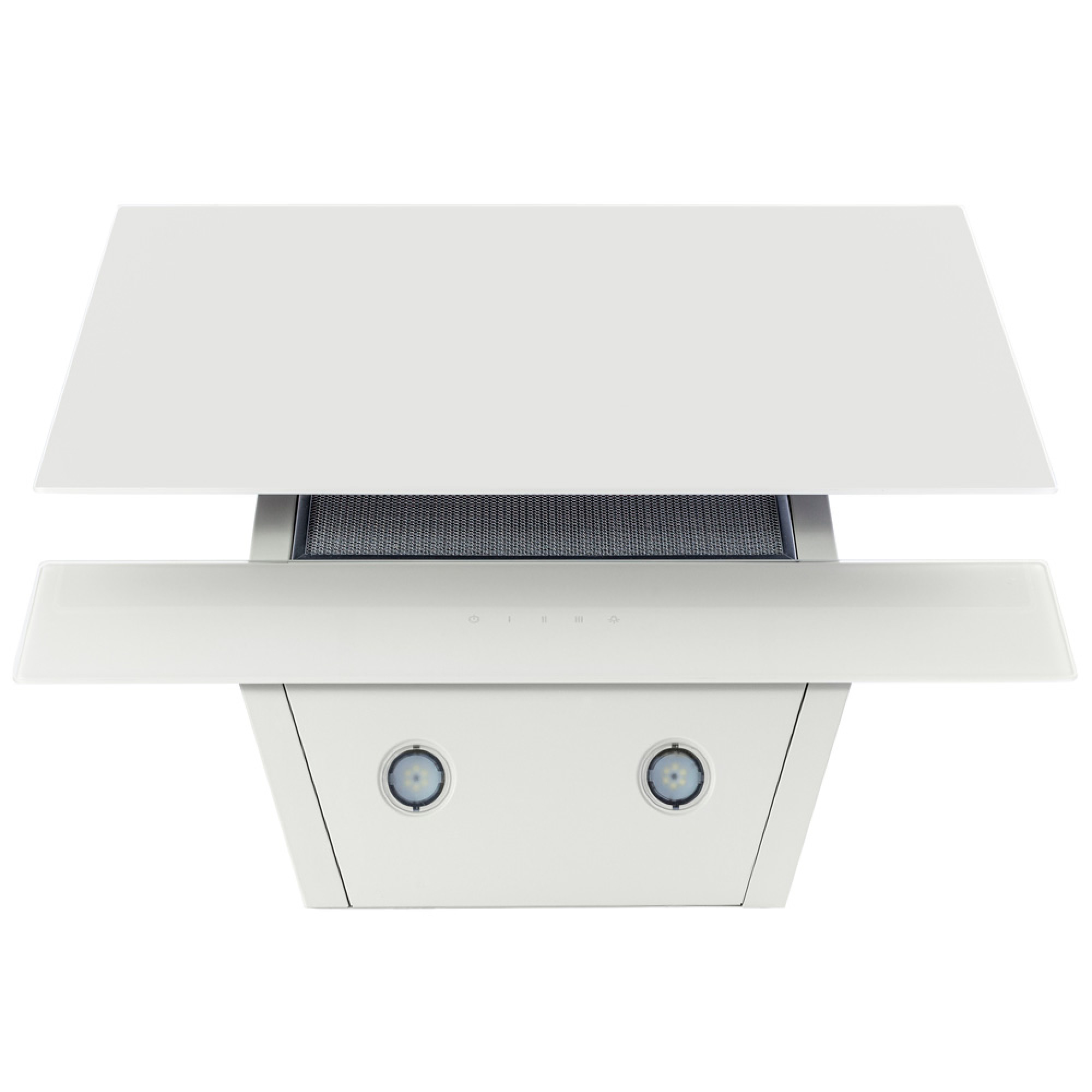 Вытяжка декоративная наклонная PERFELLI DNS 6452 D 850 WH LED (Цвет Белый) - фото 6 Вытяжка декоративная наклонная PERFELLI DNS 6452 D 850 WH LED - фото 6